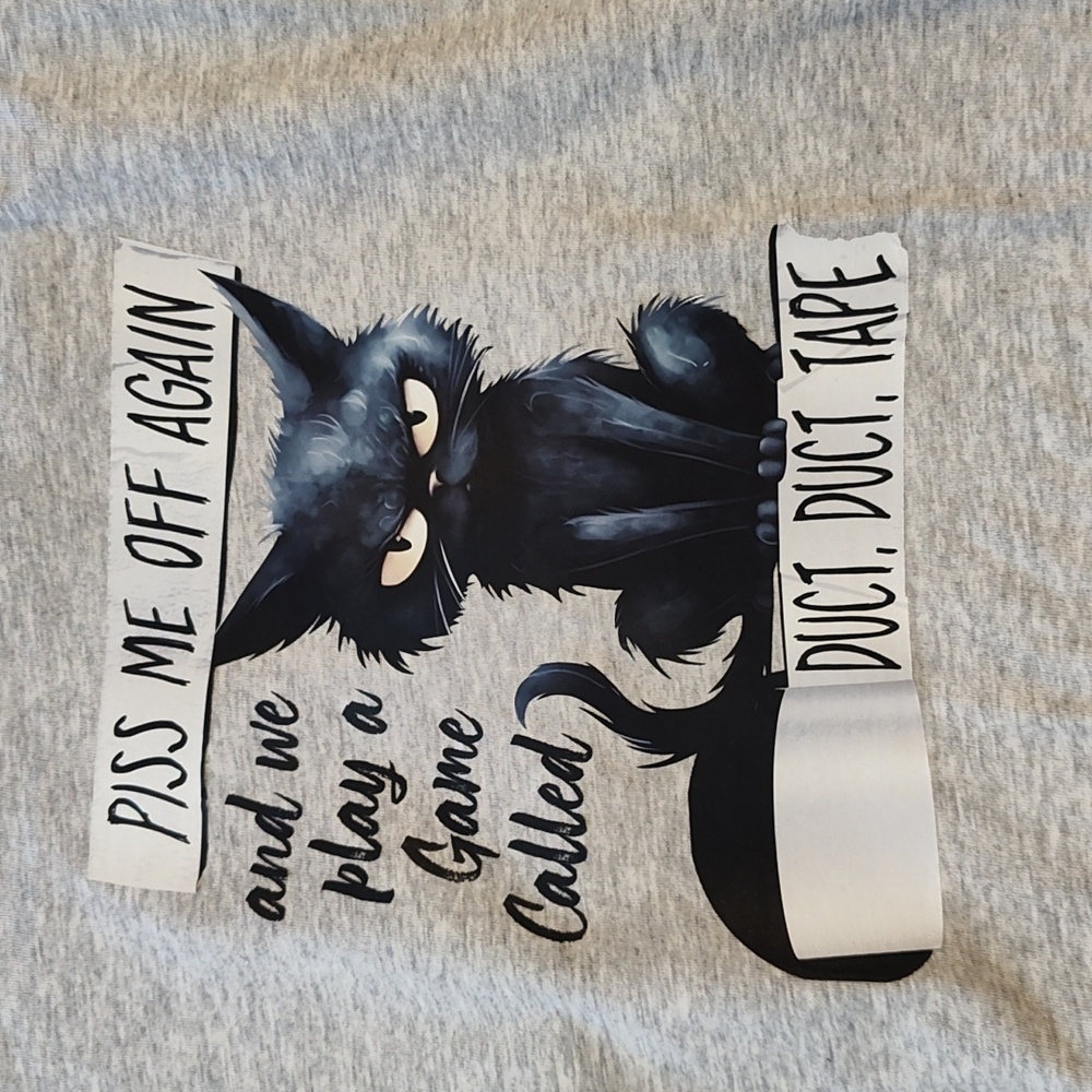 Cat Graphic Tee, Custom Made